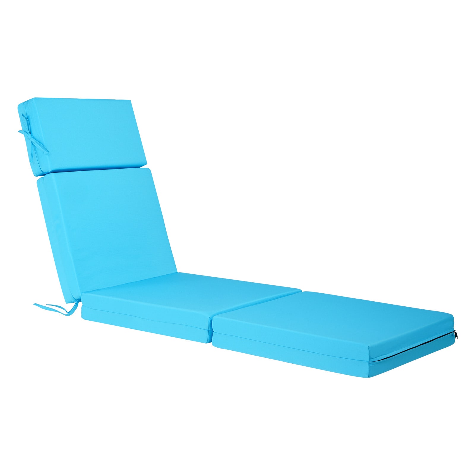 Set Of 2 Waterproof Outdoor Chaise Lounge Cushions Thick_voghion.com